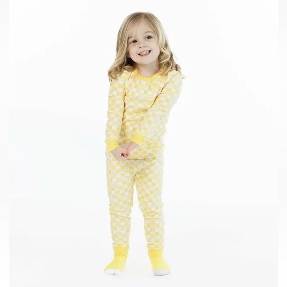 (2) SLEEP ON IT Floral Print & Check 3-Piece Pajama & Sock Set Toddler Girls - Picture 11 of 16